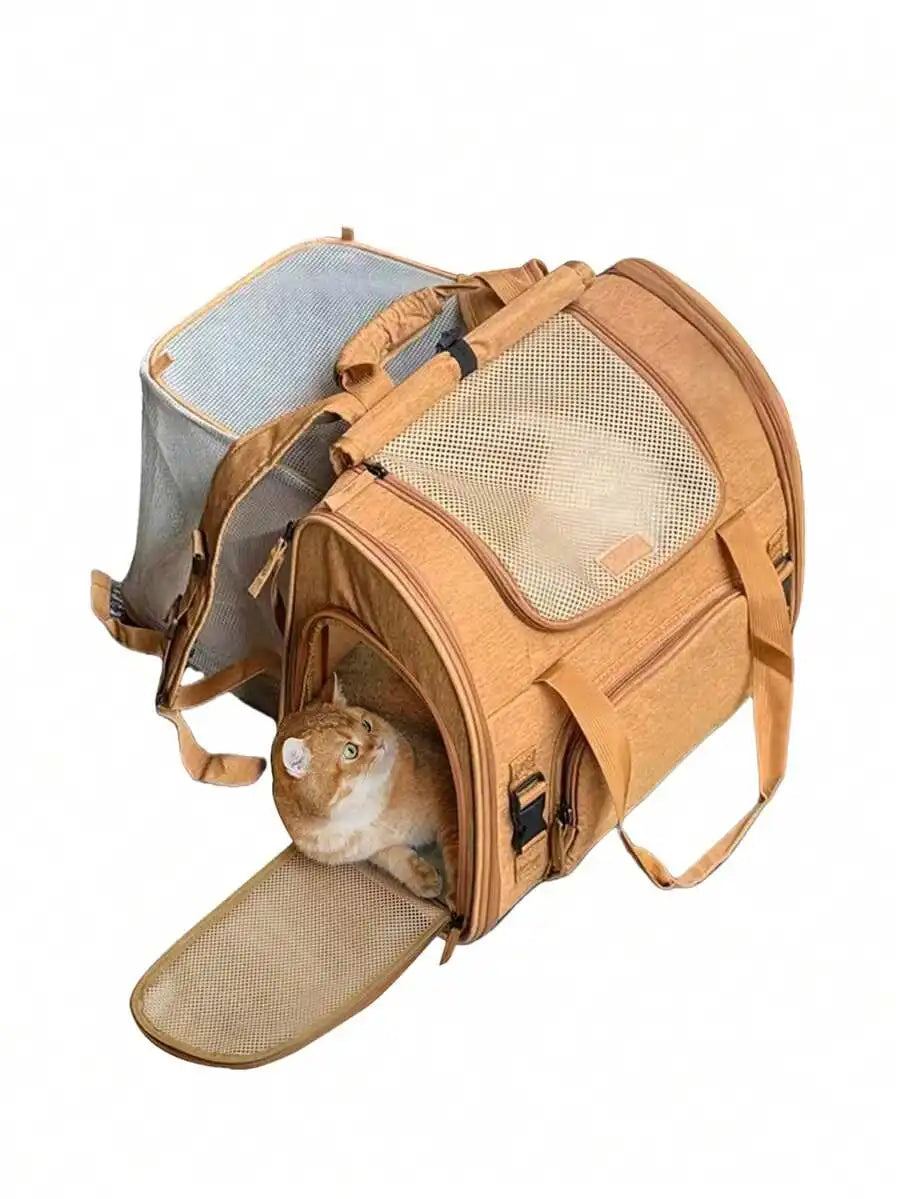 Portable Soft Sided Pet Carrier Backpack