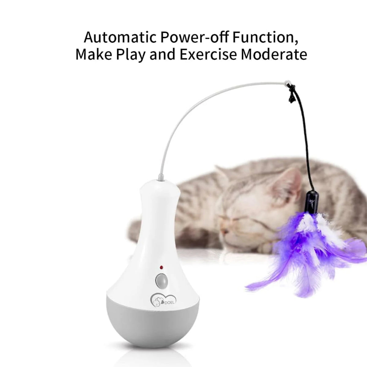 Automatic Rotary Cat Feather Teaser Toy