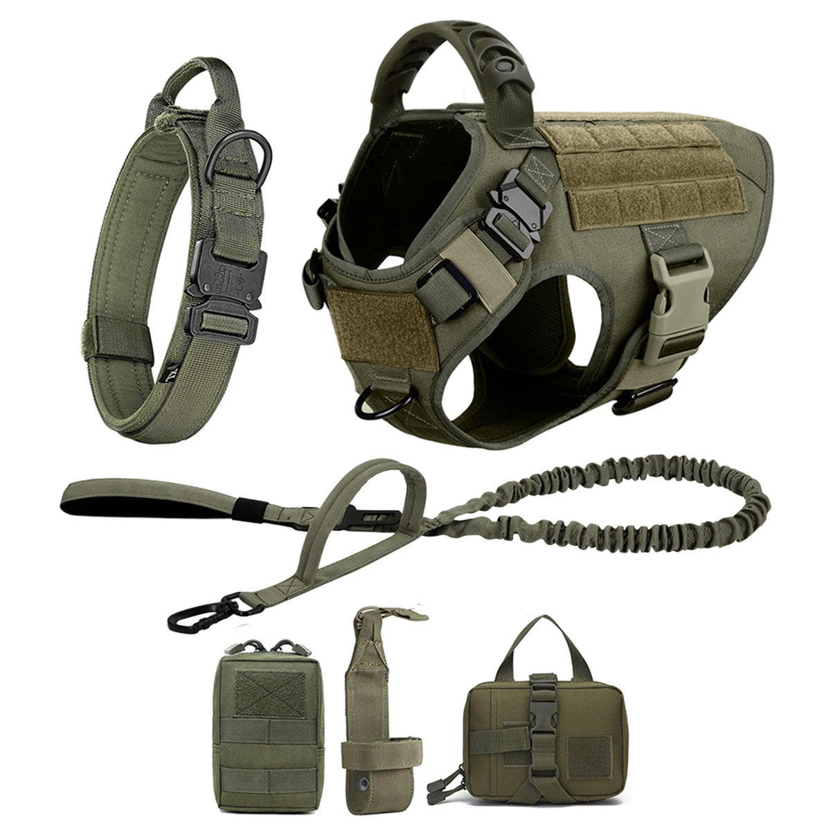 Petavel Padded Nylon Dog Harness And Leash Set