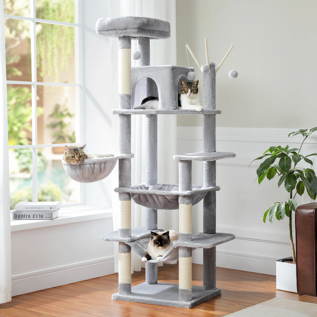 Pawz Road Multi Level Cat Tree With Scratching Posts