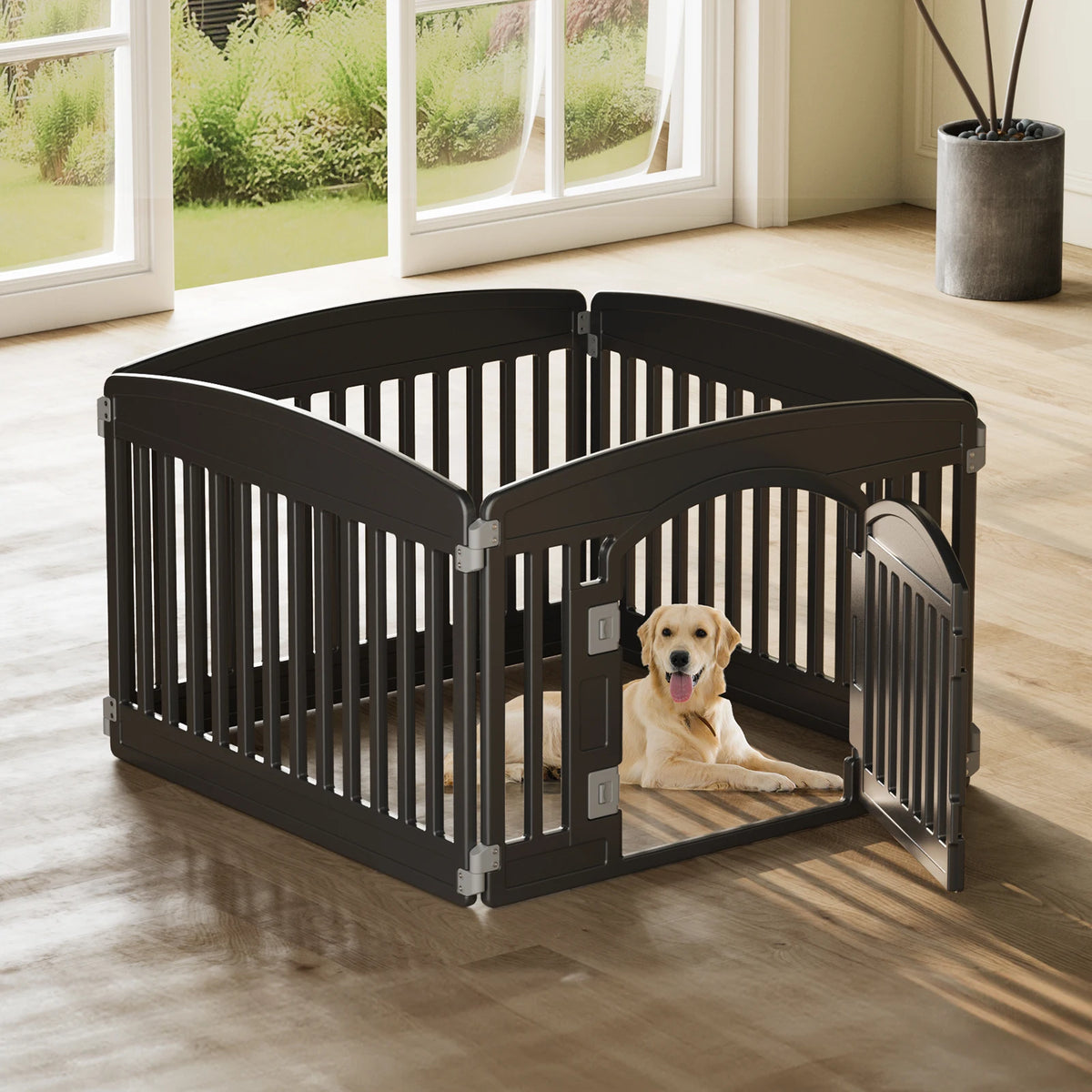 JHK Expandable Plastic Dog Playpen