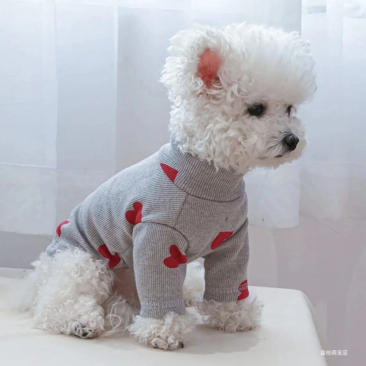 Love Printed Dog And Cat Casual Comfortable Shirt
