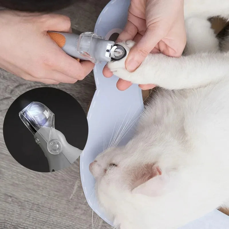 LED Pet Nail Clipper With Amplifier For Dogs And Cats
