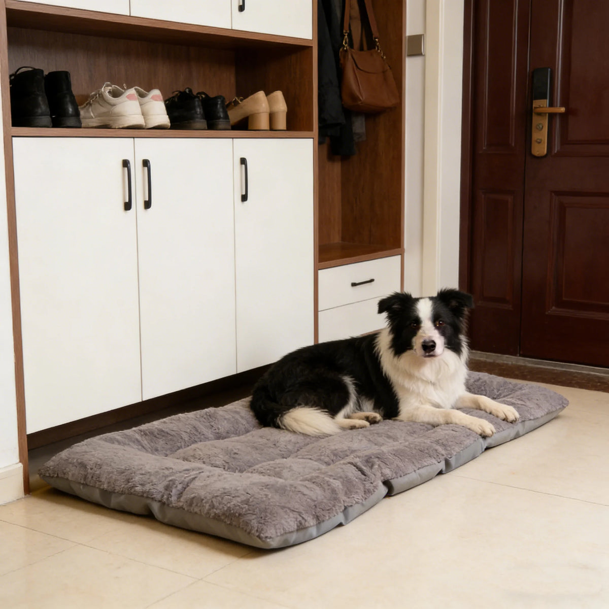 Plush Fuzzy Dog Bed Mat For Crates And Travel