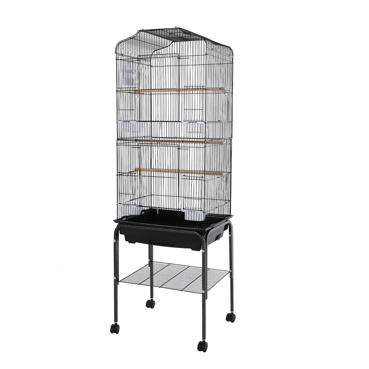 Bird Cage With Stand And Wheels For Pet Birds