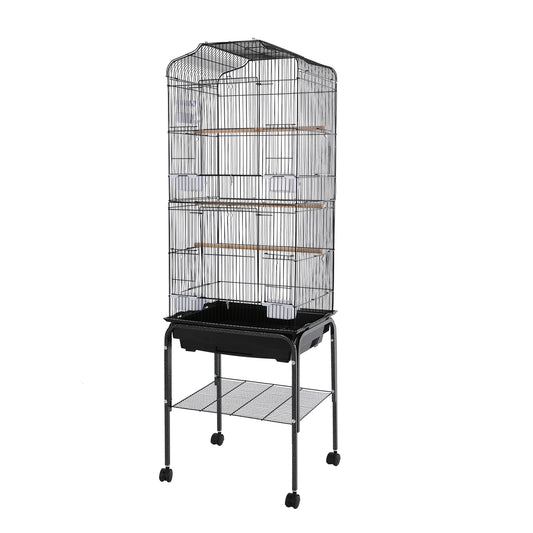 Spacious Bird Flight Cage With Locking Door And Wheels