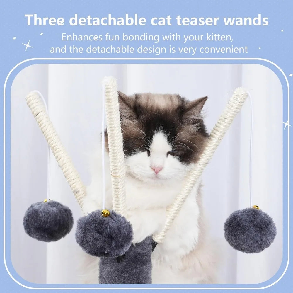 NBVCX Cat Tree Tower With Sisal Scratching Posts And Hammock