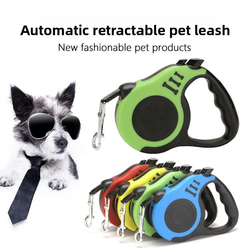 Automatic Retractable Dog Leash With Comfort Grip
