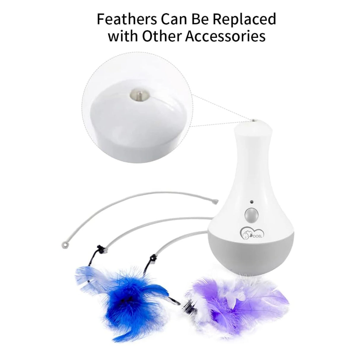 Automatic Rotary Cat Feather Teaser Toy